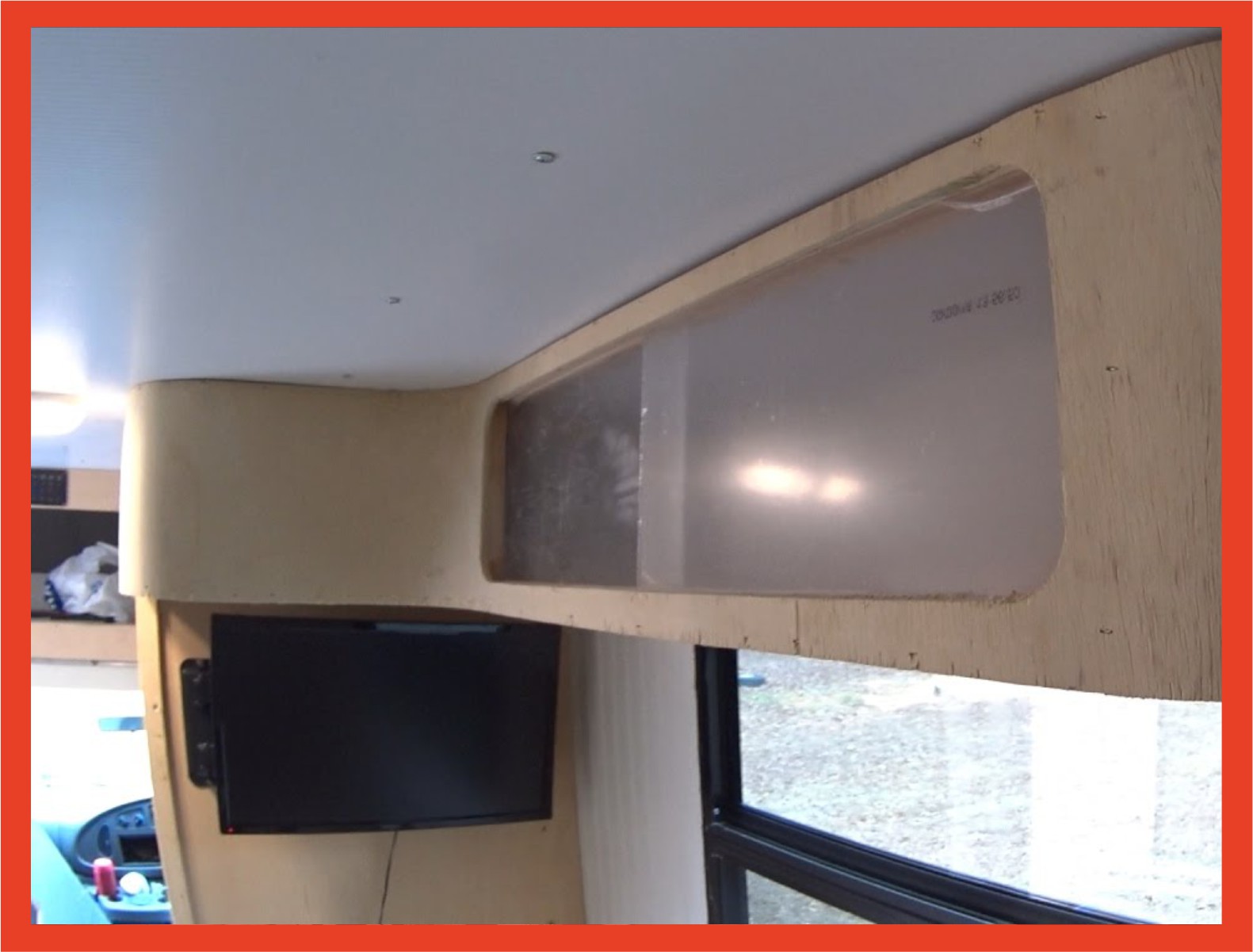 RV overhead cabinets