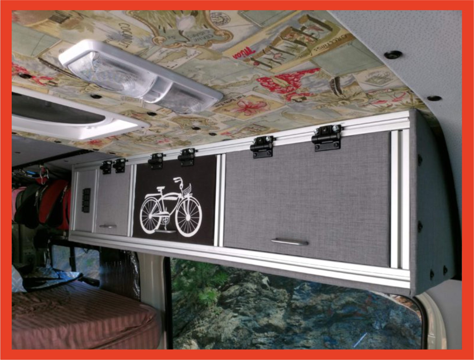 RV overhead cabinets