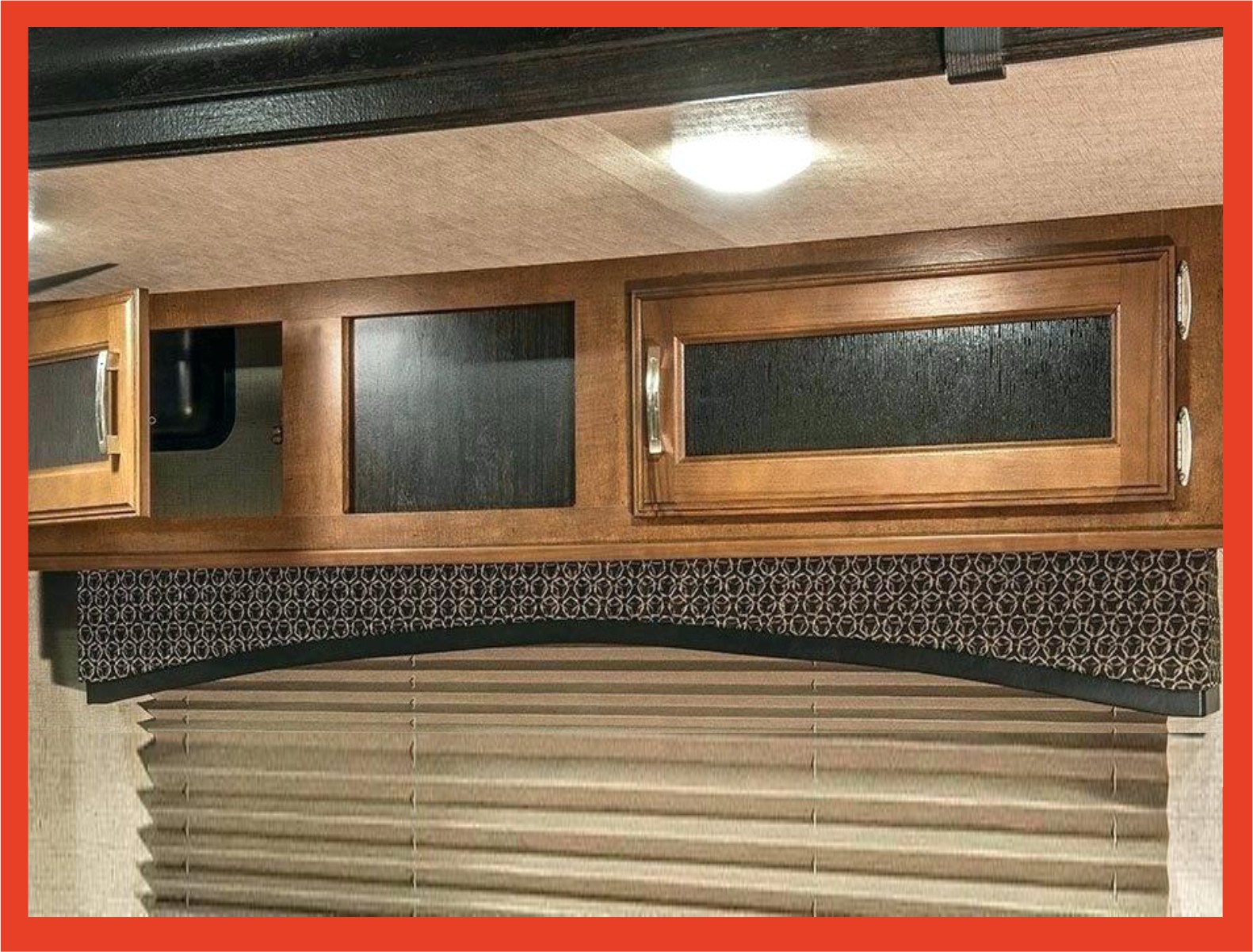 RV overhead cabinets