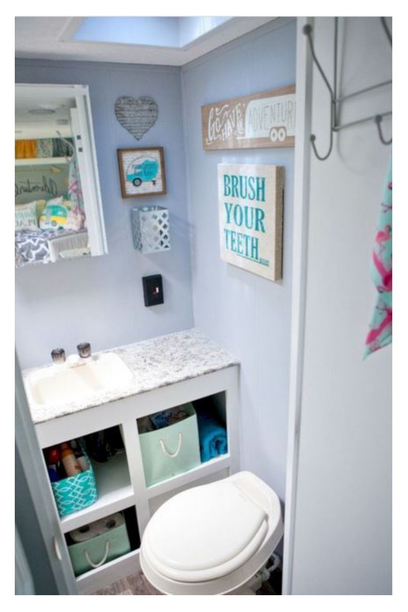 rv bathroom storage ideas