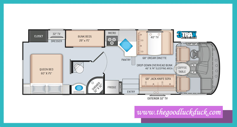 class a rv bunkhouse diesel