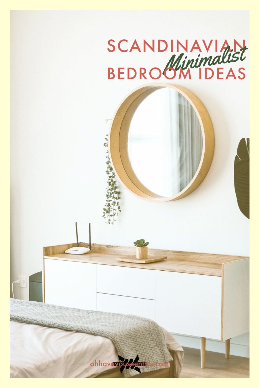 Scandivanian minimalist bedroom ideas