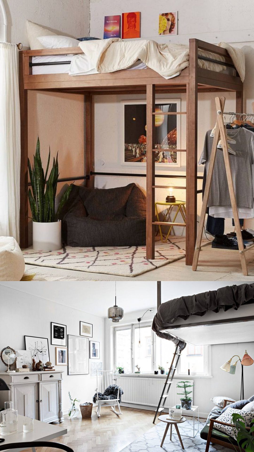 lofted bed for adult ideas