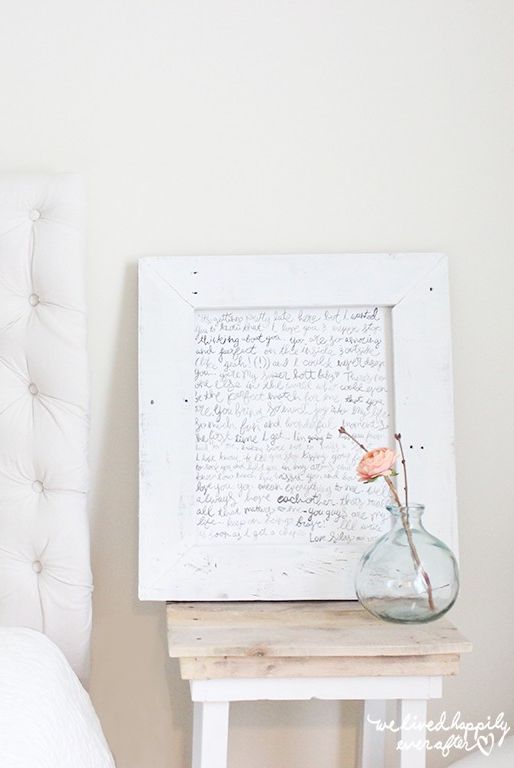 DIY Love Letter Bedroom Decor