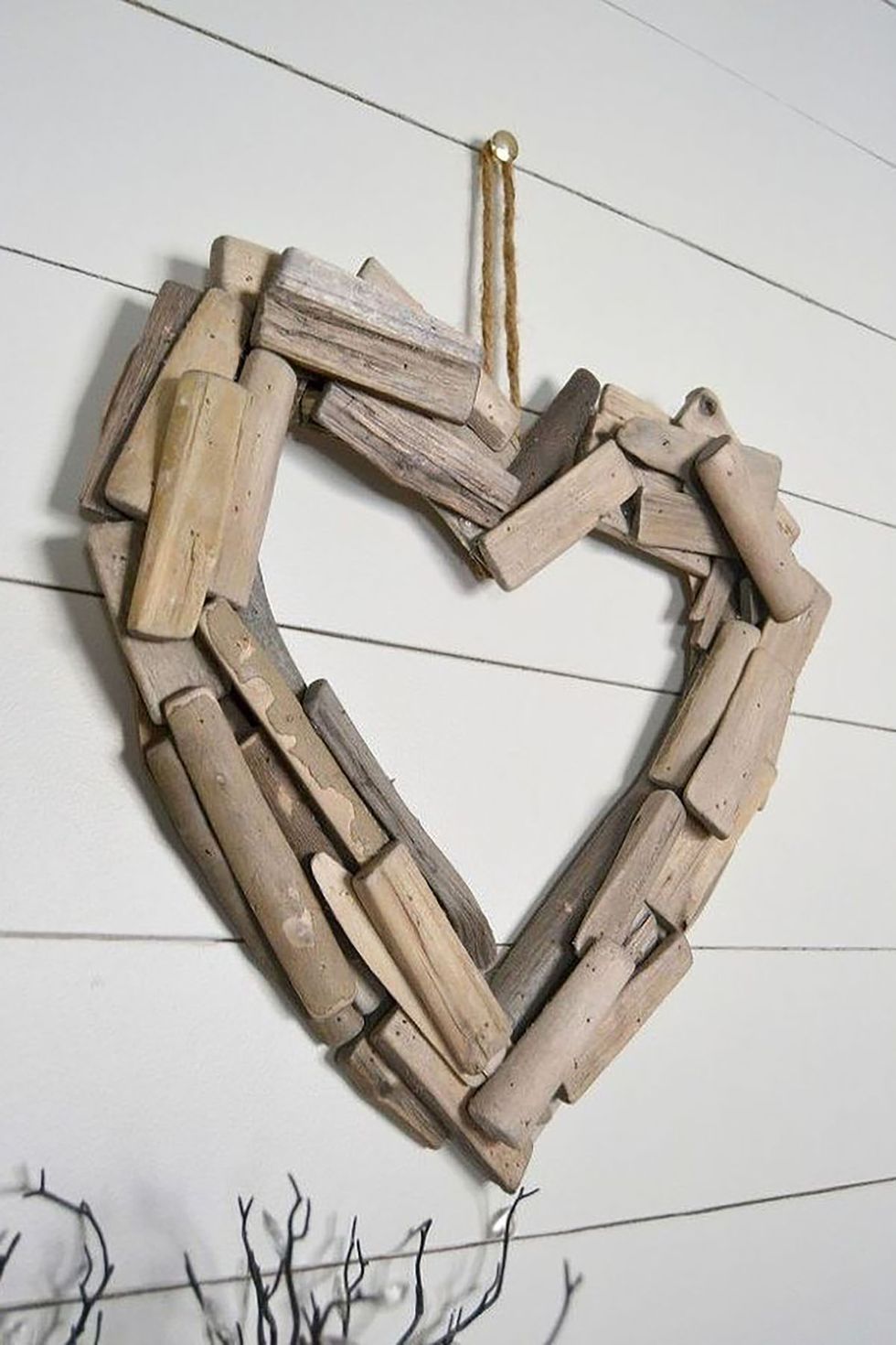 Driftwood Heart Wreath