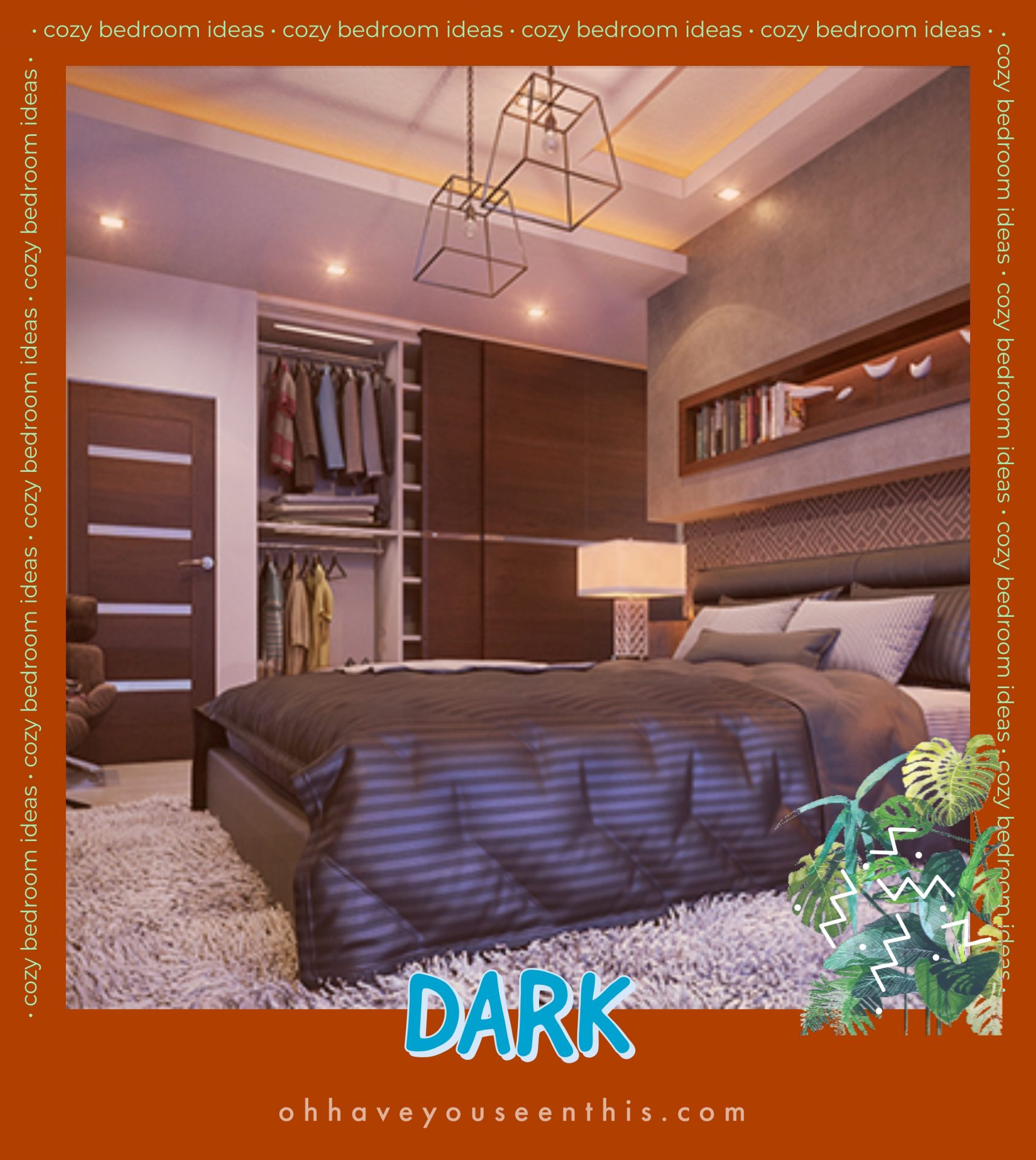 dark bedroom color schemes