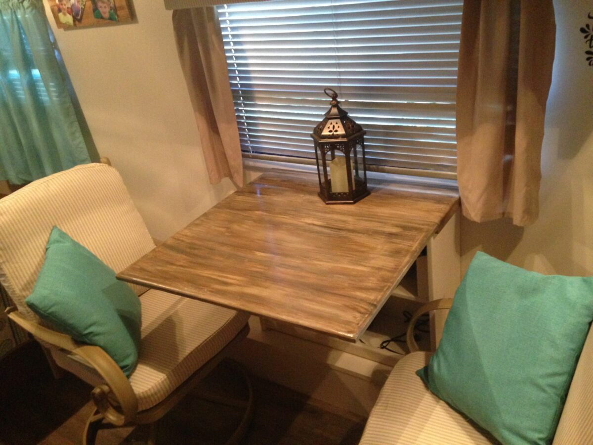 rv dinette table furniture custom ideas