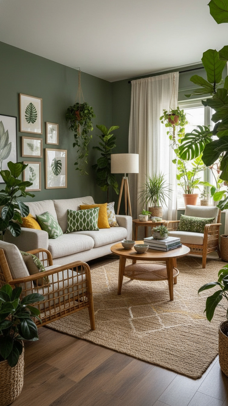 31 Decorative Biophilic Living Room Designs for Modern Wellness - The ...