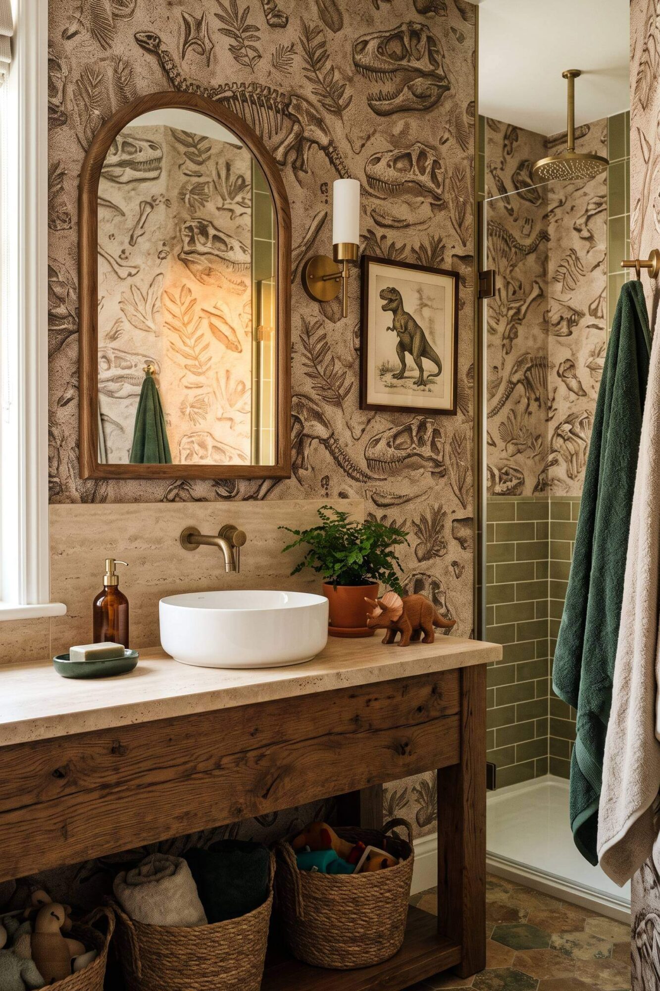 Prehistoric Kids Bathroom Ideas