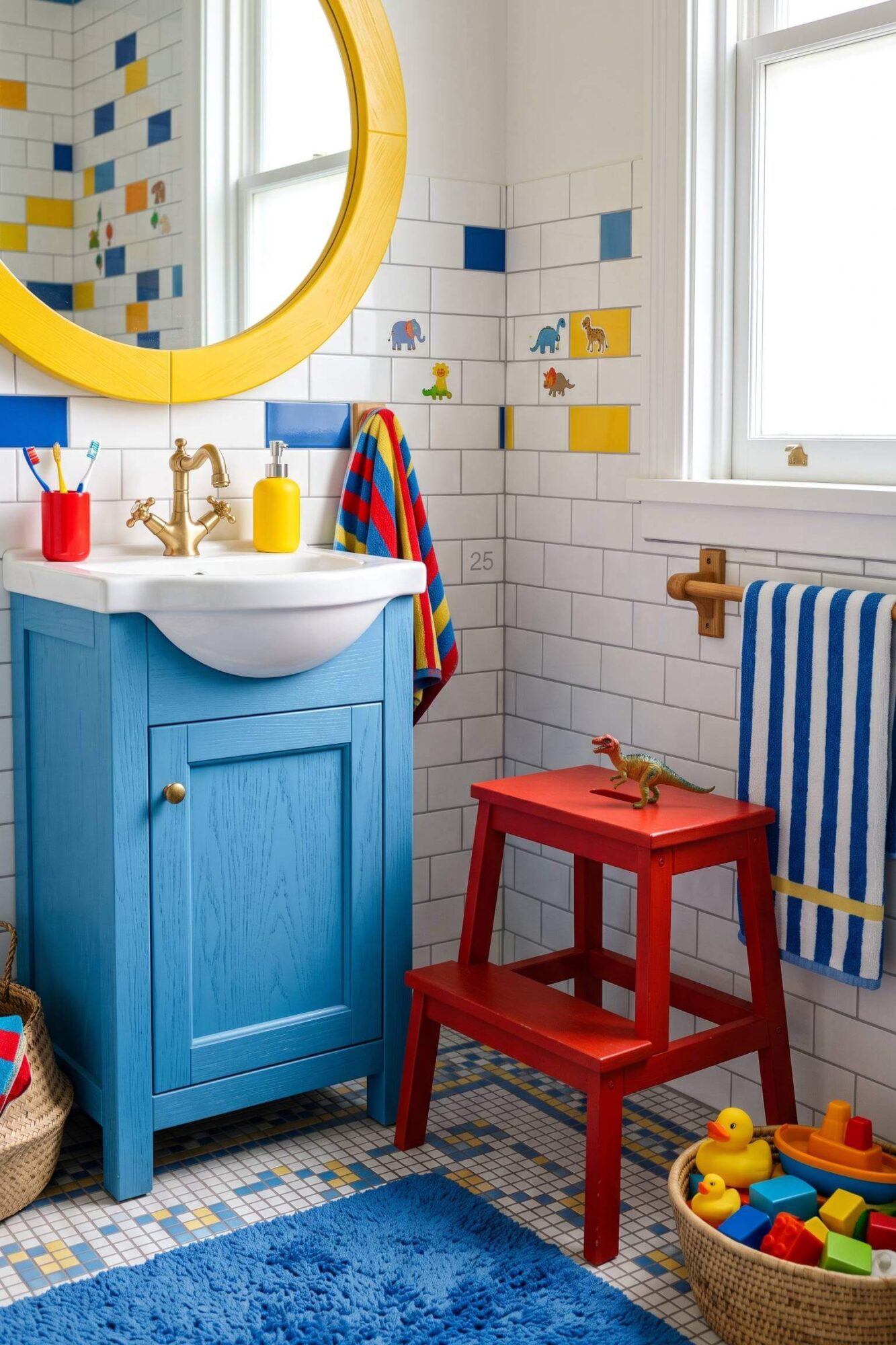 vibrant Kids Bathroom Ideas 