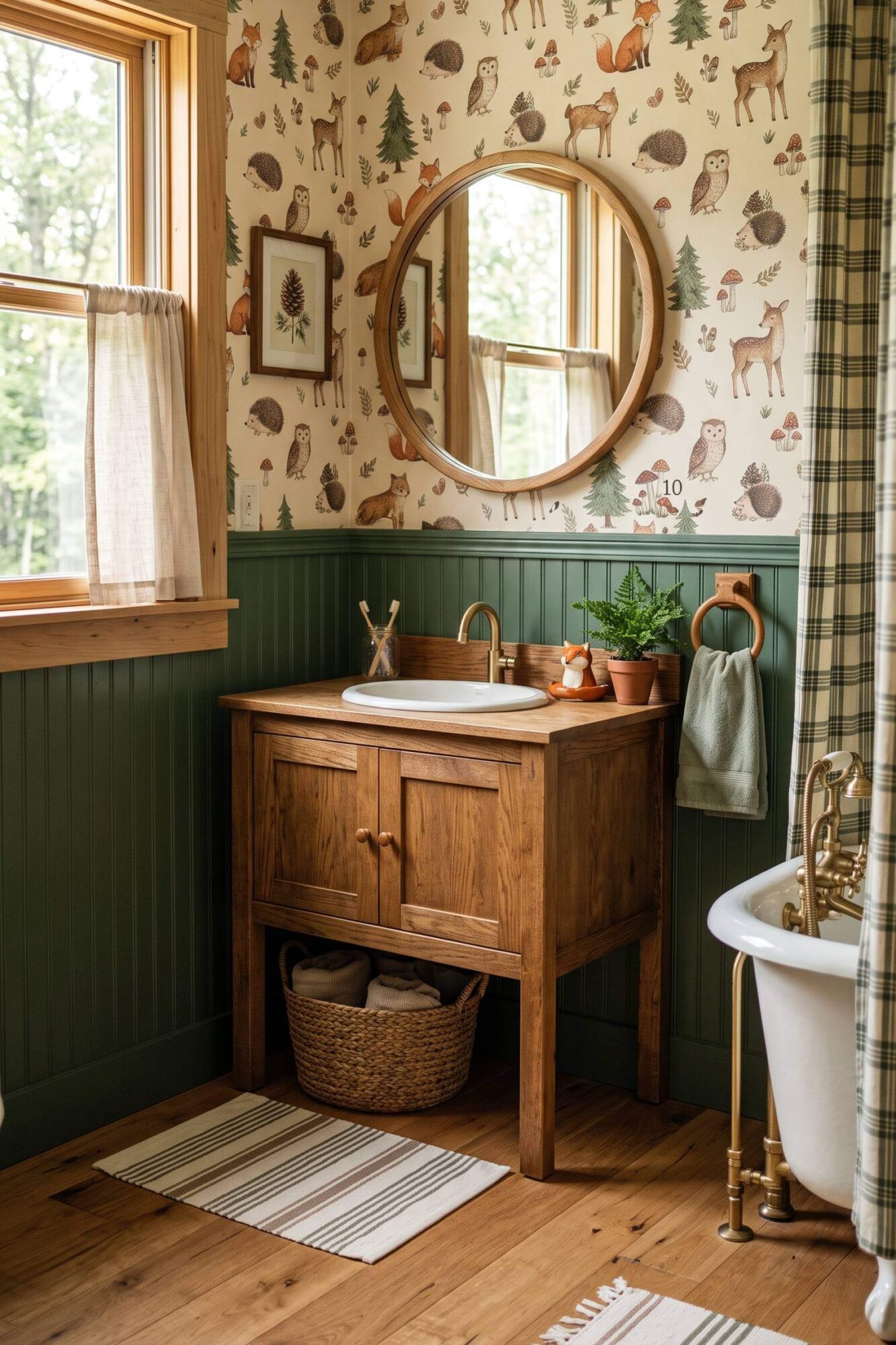 forest-inspired Kids Bathroom Ideas