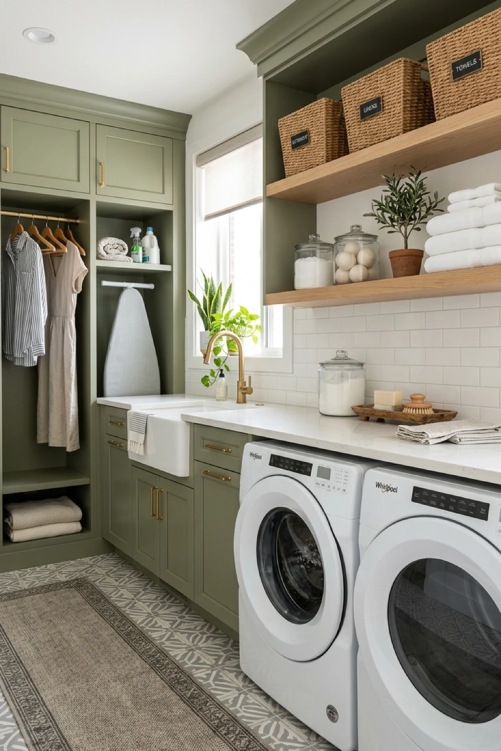 23-inspiring-laundry-room-designs-for-a-stress-free-home-deep-olive-tones-for-laundry-room-designs.webp