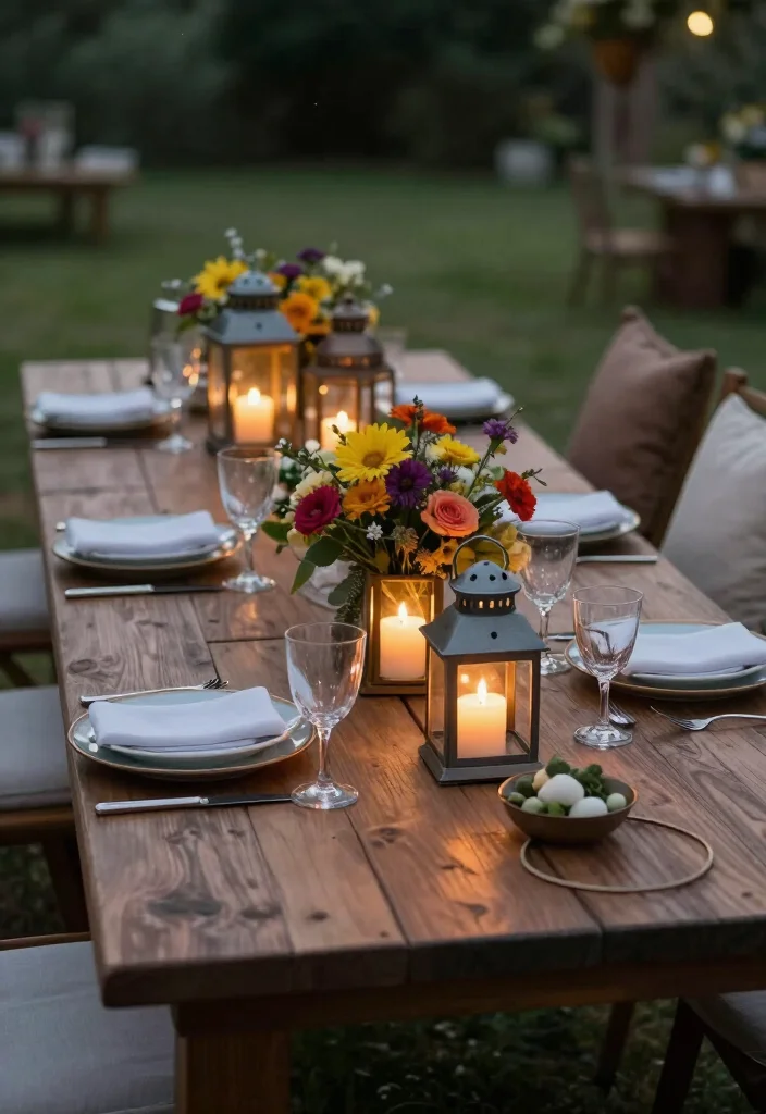 17 Patio Light Ideas That'll Instantly Transform Your Outdoor Space (You Won't Believe #7!) - 11. Lantern Centerpieces 1