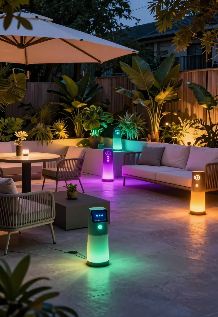 17 Patio Light Ideas That'll Instantly Transform Your Outdoor Space (You Won't Believe #7!) - 17. Customizable Smart Lighting 1