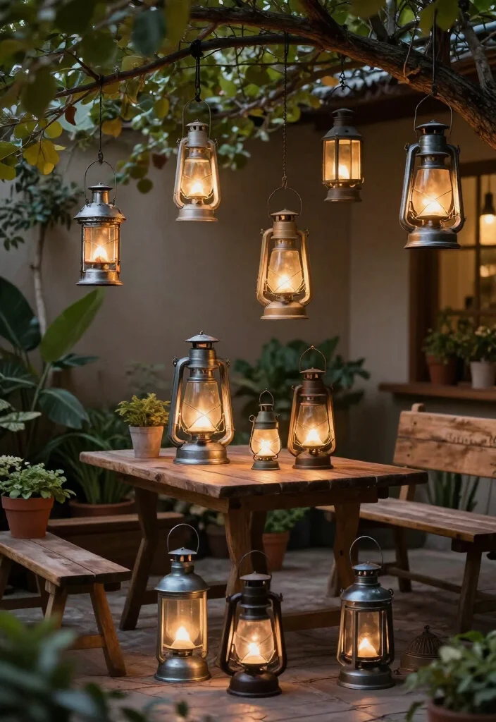 17 Patio Light Ideas That'll Instantly Transform Your Outdoor Space (You Won't Believe #7!) - 2. Rustic Lanterns 1