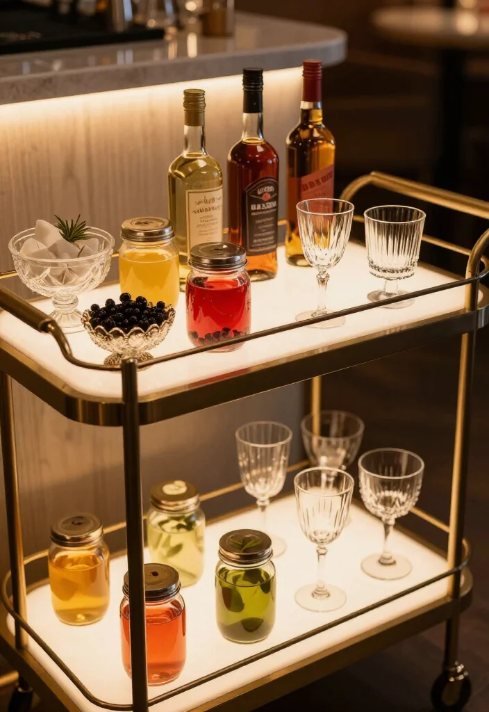 18 Creative Neo Deco Bar Cart Styling Ideas for the Ultimate Home Bar! - 14. Fun Cocktail Garnishes 1