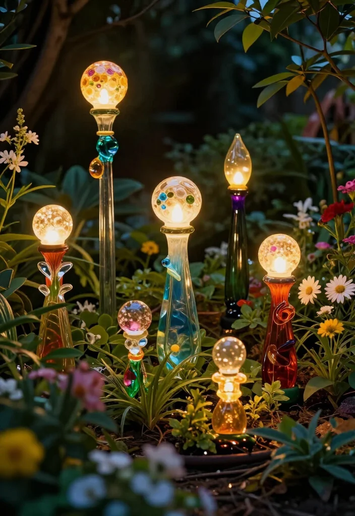 19 Unique Decorative Garden Lighting Ideas That Will Leave Everyone in Awe (#4 Will Blow Your Mind!) - 10. Charming Garden Totems 1