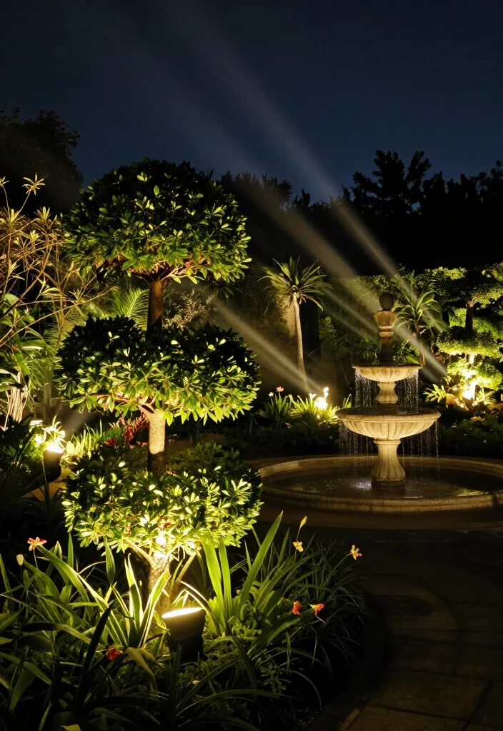 19 Unique Decorative Garden Lighting Ideas That Will Leave Everyone in Awe (#4 Will Blow Your Mind!) - 5. Elegant Garden Spotlights 1