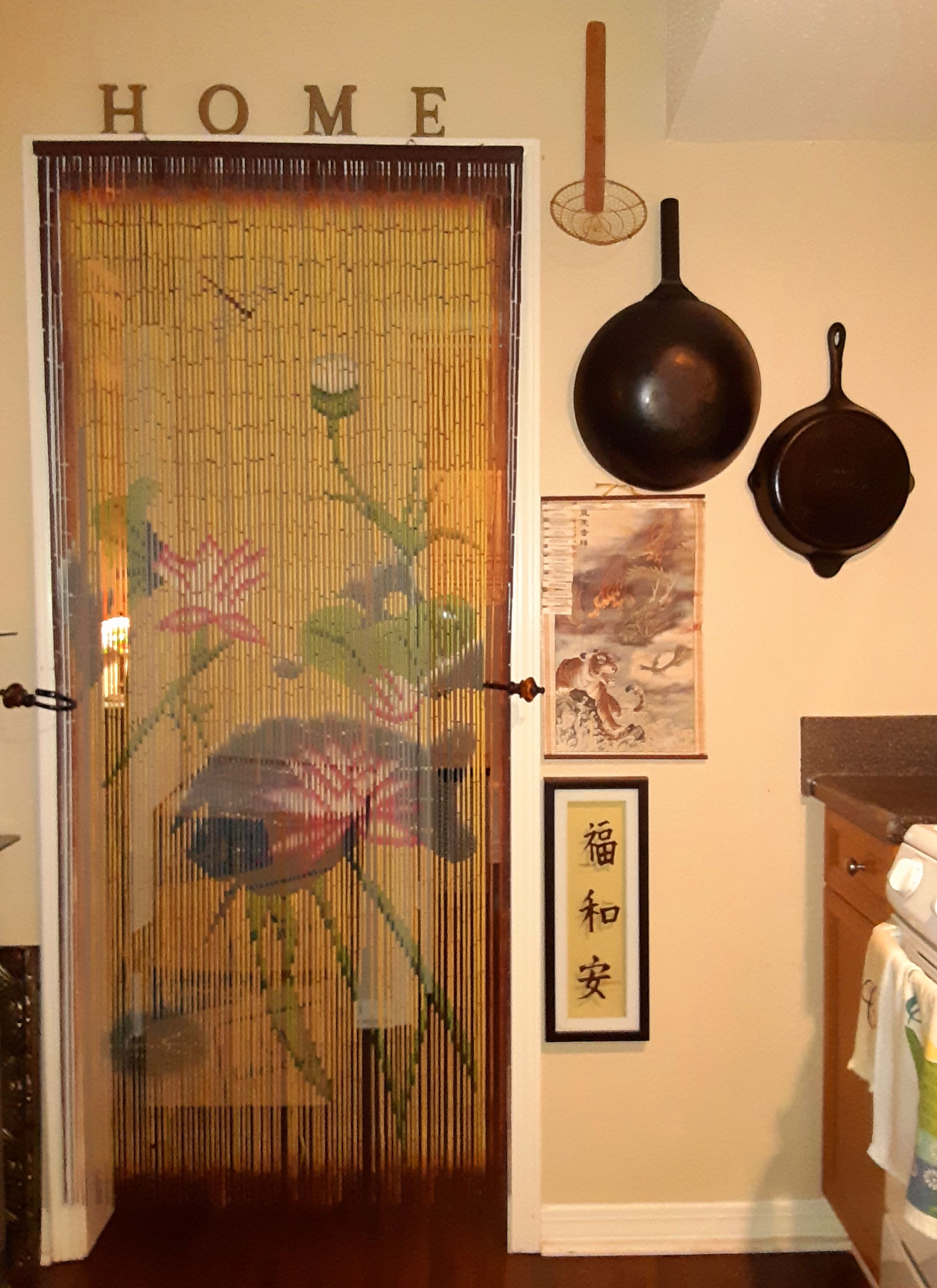 20 Bamboo Beaded Curtain Partitions to Give Your Home a Sustainable Upgrade! - 4. Adding Texture and Depth to Your Decor 1