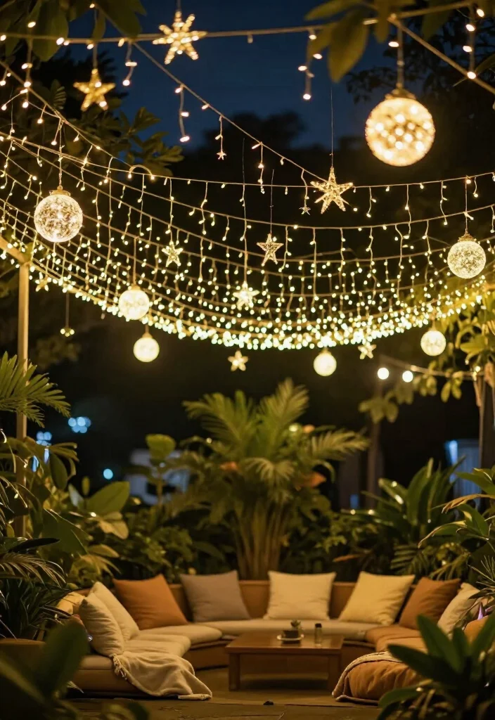 20 Magical Backyard String Lights Ideas to Transform Your Outdoor Space (You Won't Believe #12!) - 1. Twinkling Canopy of Stars 1