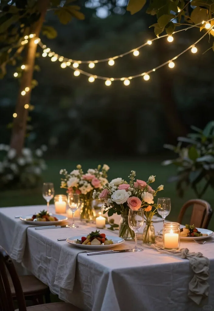 20 Magical Backyard String Lights Ideas to Transform Your Outdoor Space (You Won't Believe #12!) - 2. Romantic Dinner Date Vibes 1