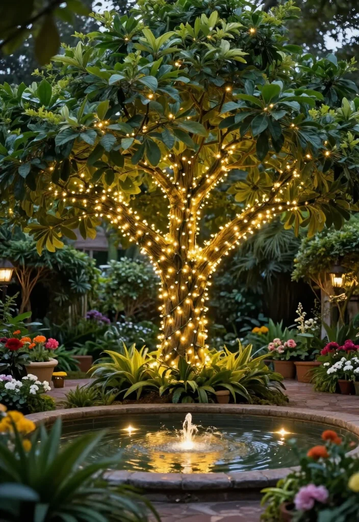 20 Whimsical Fairy Lights Decor Hacks That Will Make Your Garden Shine Bright! - 3. Garden Focal Points 1
